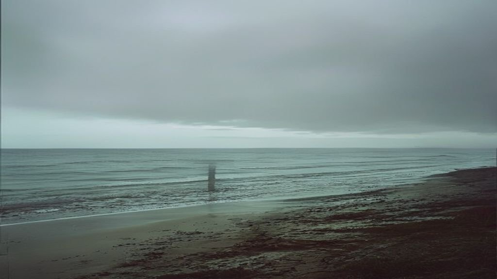 Omaha Beach, a poignant D-Day landing site in Normandy, France.